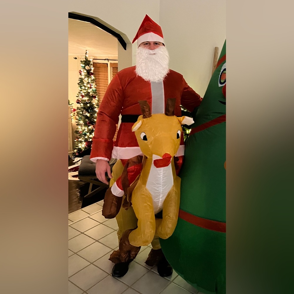 Inflatable Santa costume
